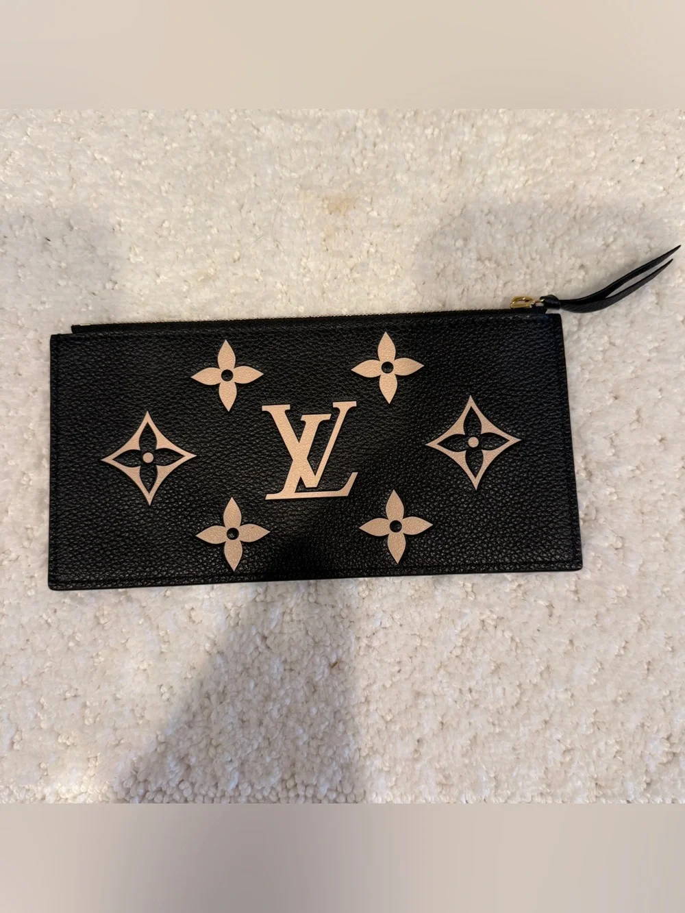 Louis Vuitton Pochette Félicie Bicolor Monogram Empreinte Black/Beige Crossbody